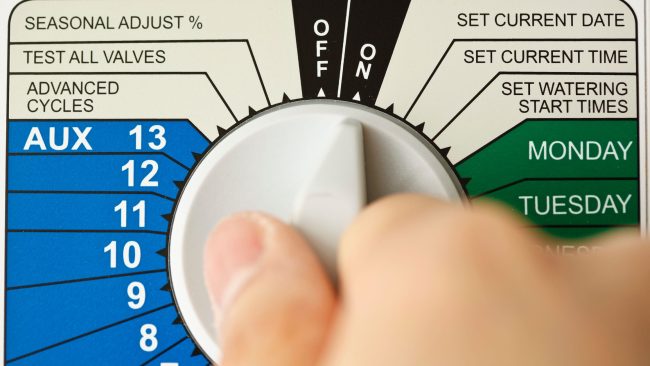 lawn sprinkler timer, weekly watering recommendations