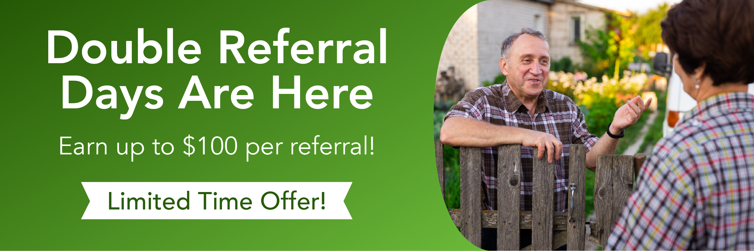 refer a friend, lawn care promotion